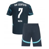 Fotballdrakt Barn RB Leipzig Antonio Nusa #7 Tredjedraktsett 2024-25 Kortermet (+ Korte bukser)